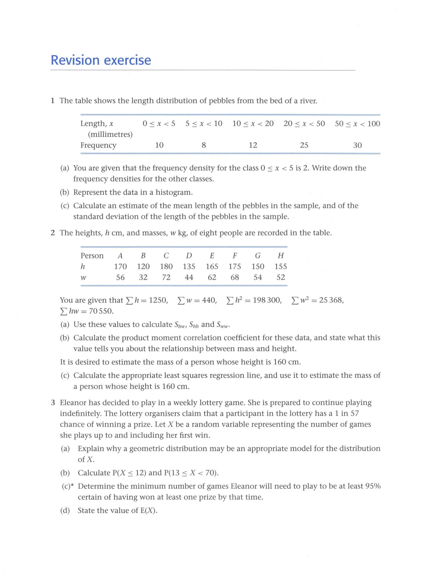 Cambridge Statistics